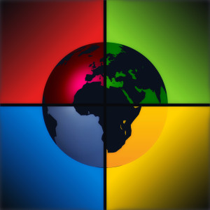 Coloured globe